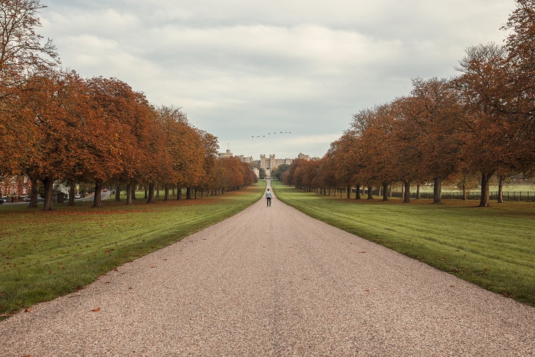 The path to Windsor Castle