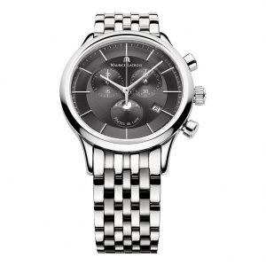 Maurice Lacroix LC1148-SS002-331 - Montre-bracelet, acier inoxydable, couleur : gris, montres suisses