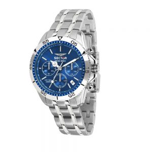 Montre chronographe à quartz pour hommes Sector No Limits avec bracelet en acier inoxydable R3273962001 