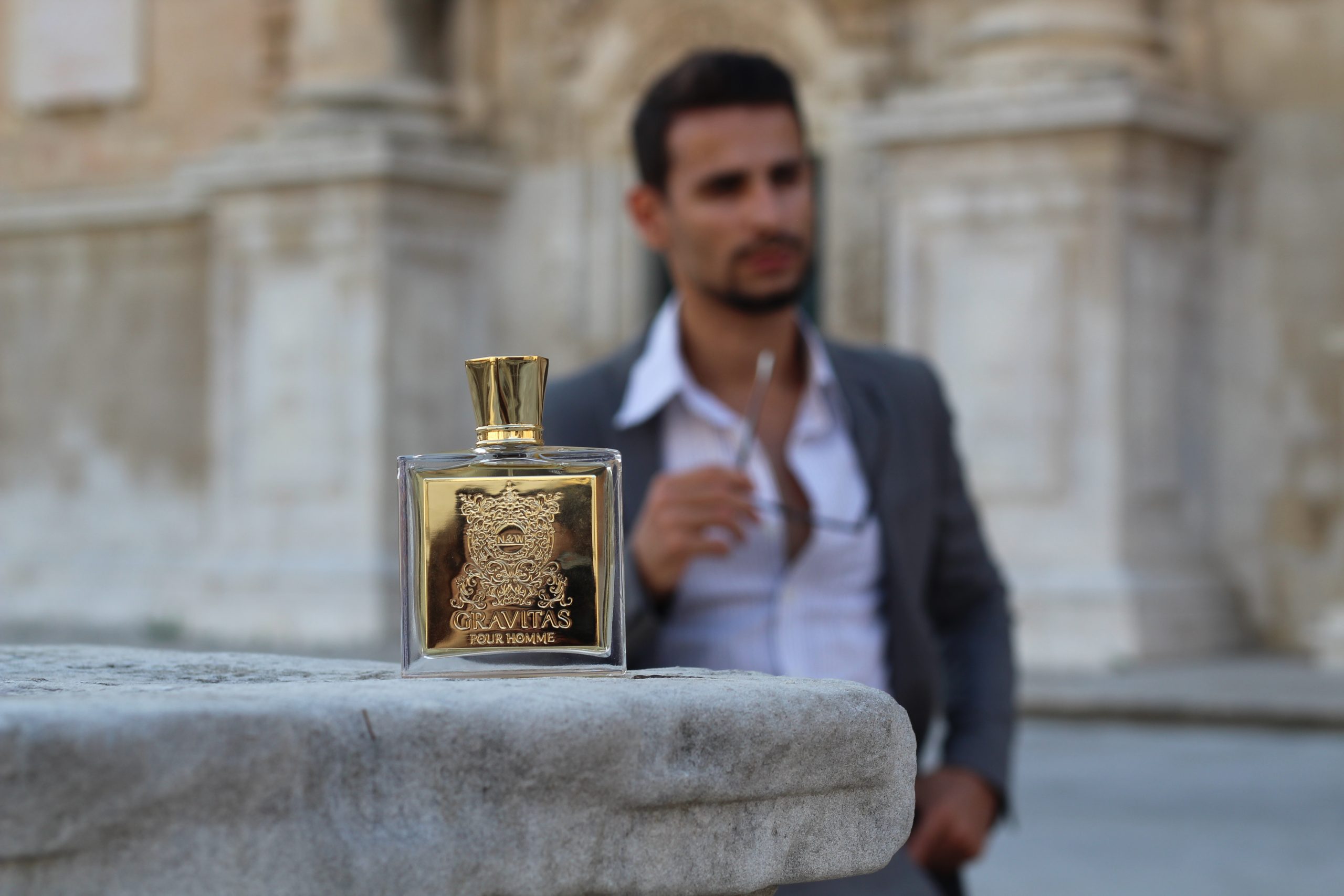 gravitas, naughton and wilson, corrado firera, parfum pour homme