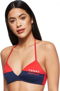Tommy Hilfiger Triangle fixe RP Partie supérieure du bikini pour femmes. 