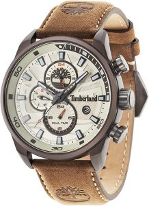Montre chronographe à quartz pour homme Timberland avec bracelet en cuir TBL14816JLBN.07 
