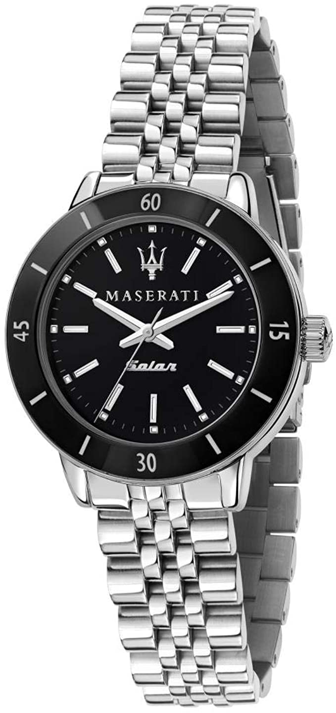 Montre Maserati pour femme, collection SUCCESS SOLAR, quartz, temps limité, alimentation solaire, acier inoxydable - R8853145506