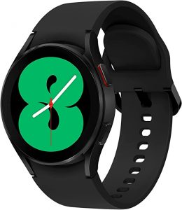 Samsung Galaxy Watch4 40mm Smartwatch, Surveillance de la santé, Traqueur de fitness, Longue durée de vie de la batterie, Bluetooth, Noir, 2021 [Version italienne]. 