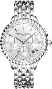 Montre chronographe à quartz pour femme Thomas Sabo avec bracelet en acier inoxydable WA0345-201-38 mm 