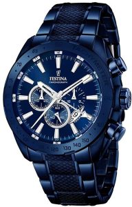 Montre chronographe à quartz pour homme Festina avec bracelet en acier inoxydable F16887/1 