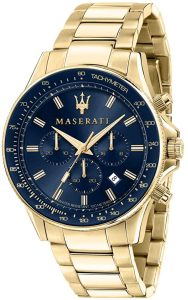 Montre Maserati pour homme, collection SFIDA, en acier, or PVD - R8873640008 